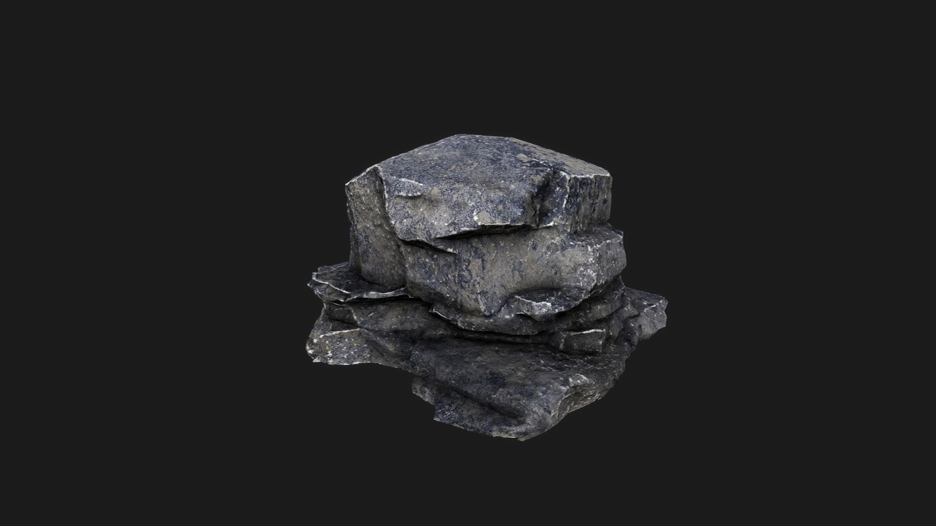 Rock Pack Low-poly 3D model_12