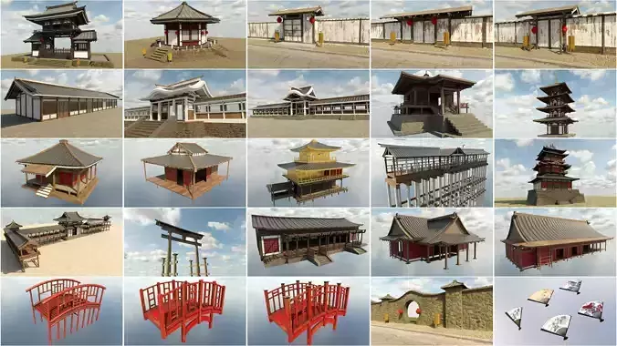 Asian Collection japanese pagoda 