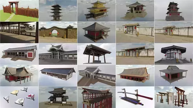 Asian Collection japanese pagoda