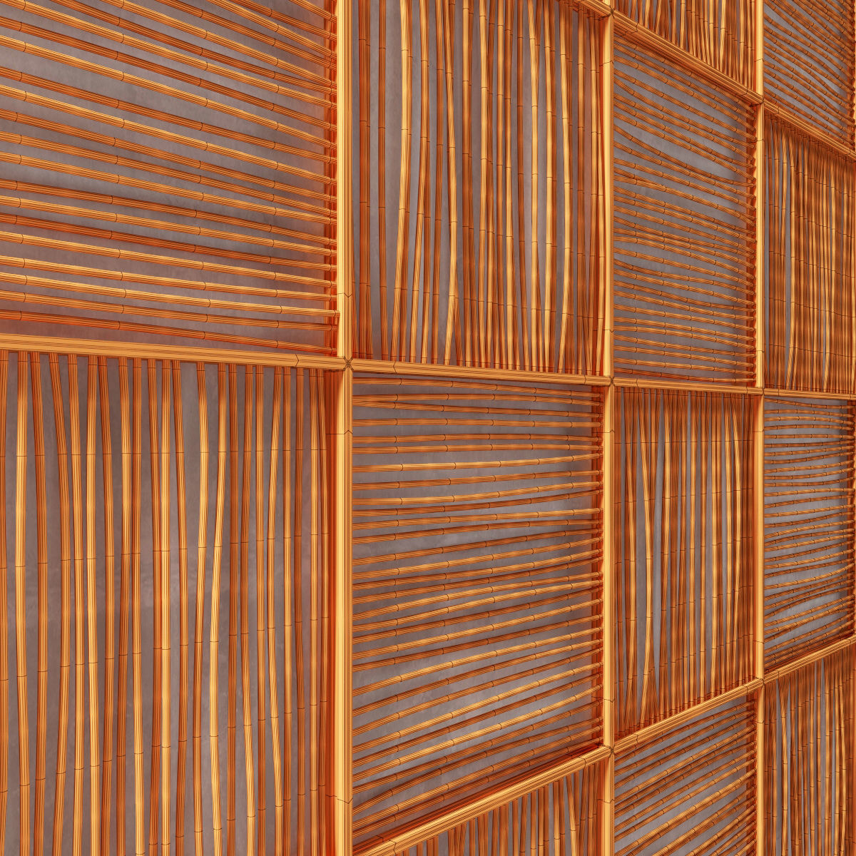 Wood panel branch 3D model_6