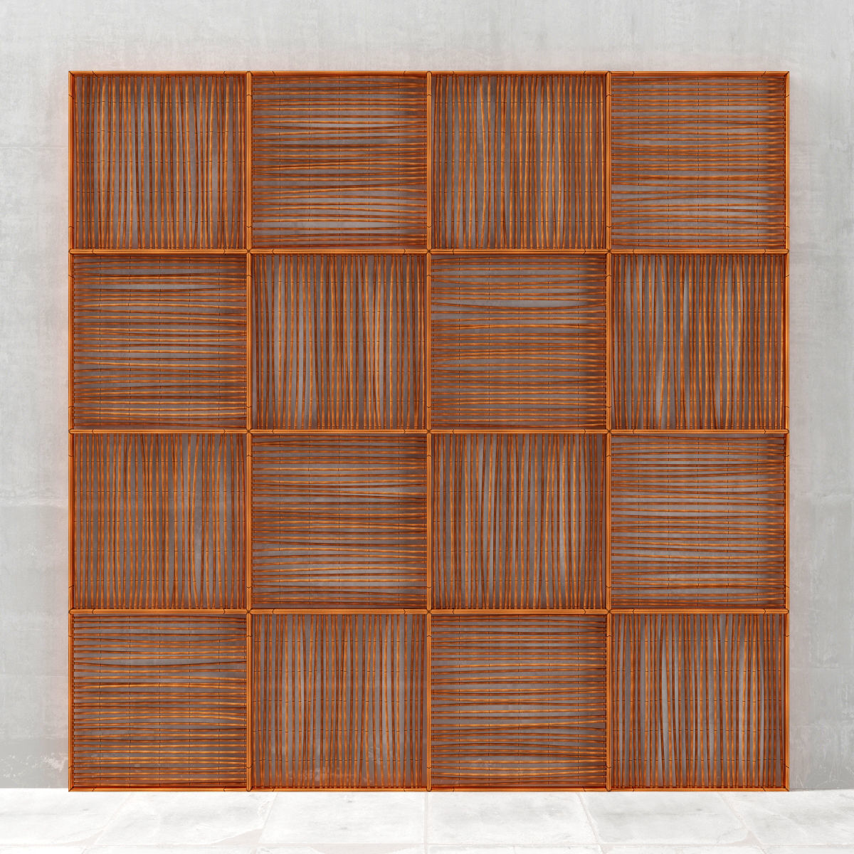 Wood panel branch 3D model_7