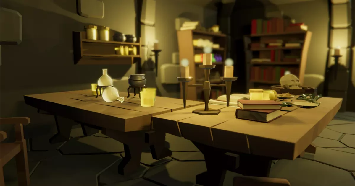 Ultimate Low Poly Dungeon Free low-poly 3D model_0