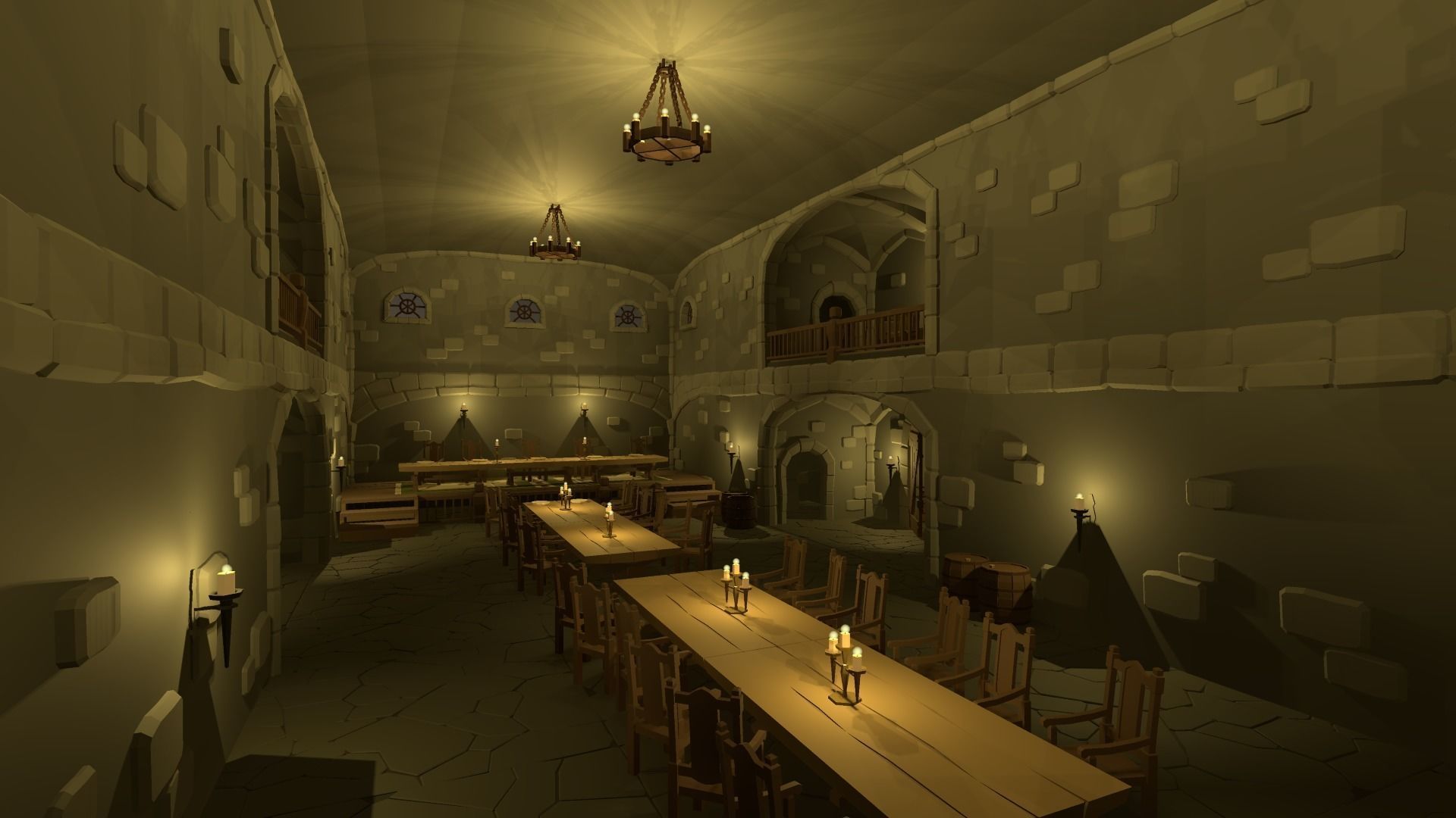 Ultimate Low Poly Dungeon Free low-poly 3D model_2