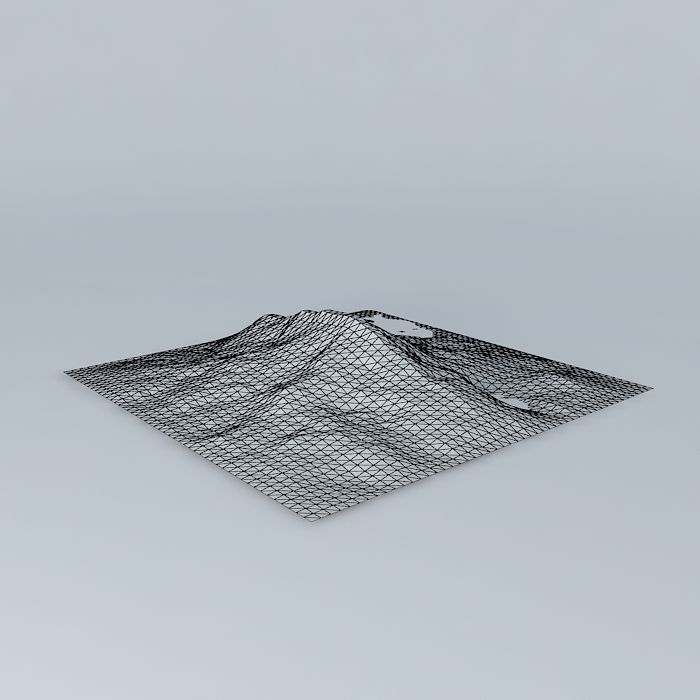 Ground field Free 3D model_4