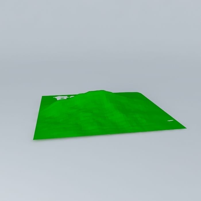 Ground field Free 3D model_2