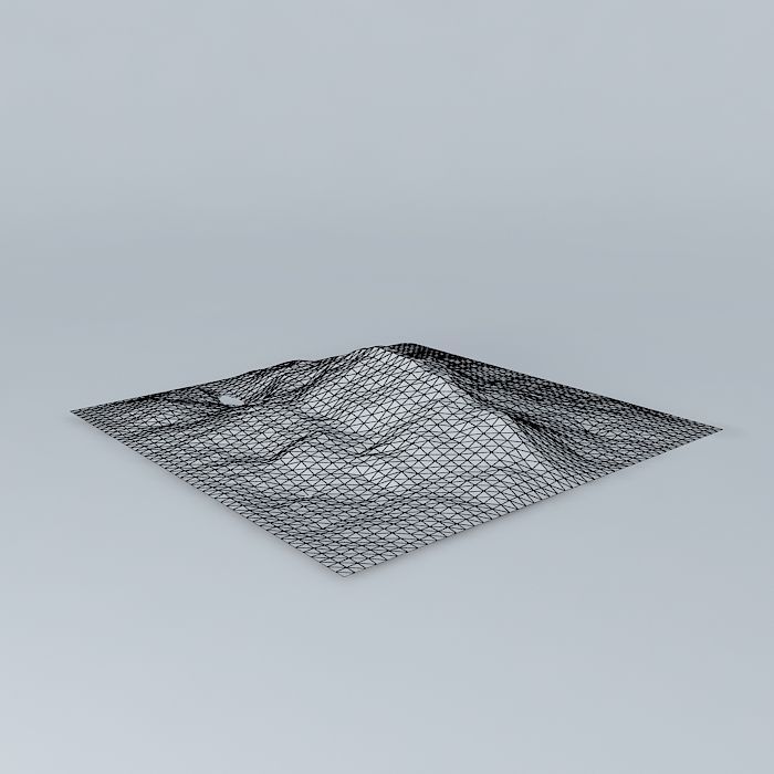 Ground field Free 3D model_3