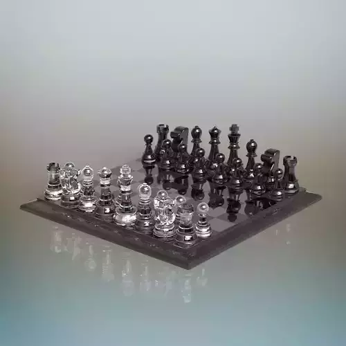 Glass Chess Set