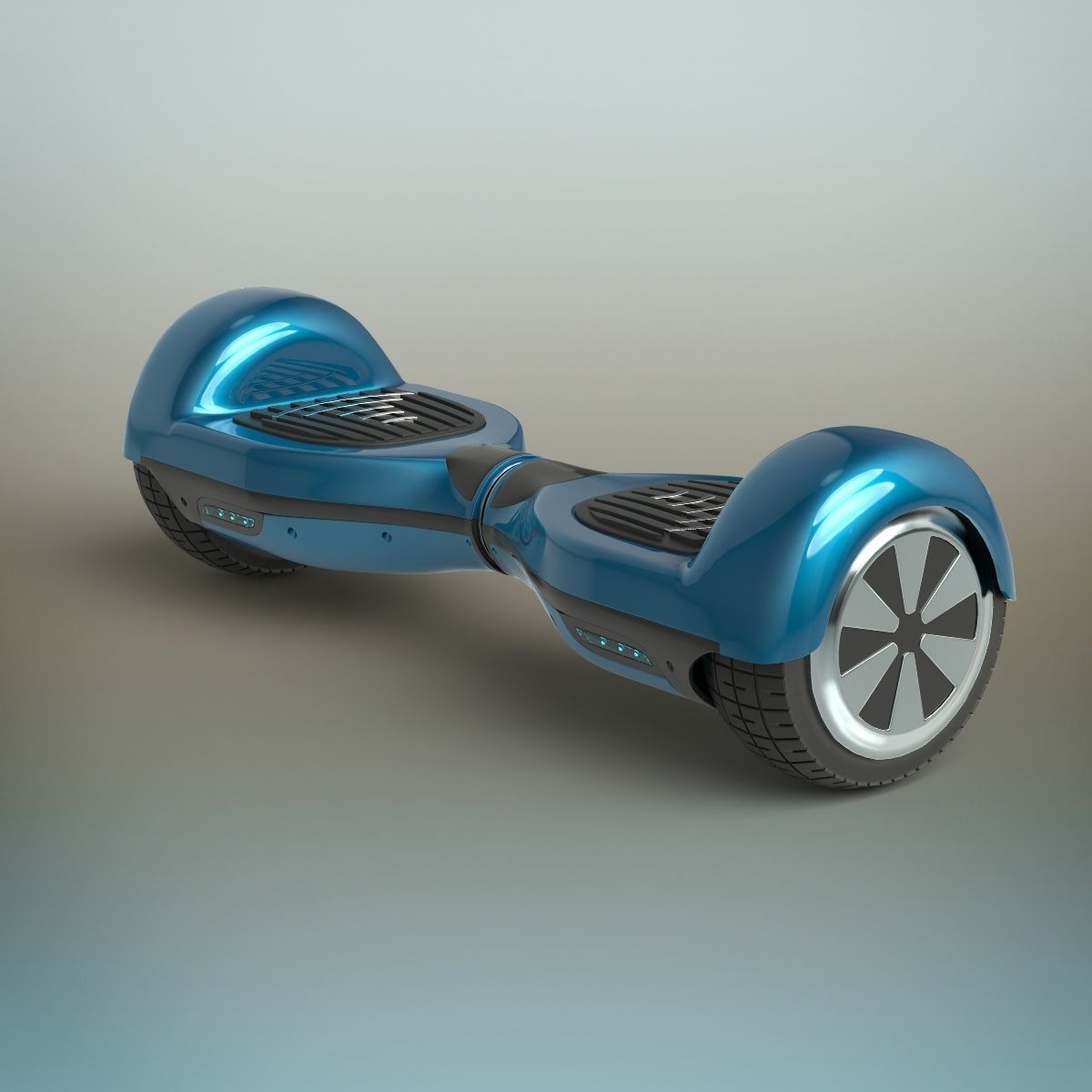 Gyro scooter 3D model_1