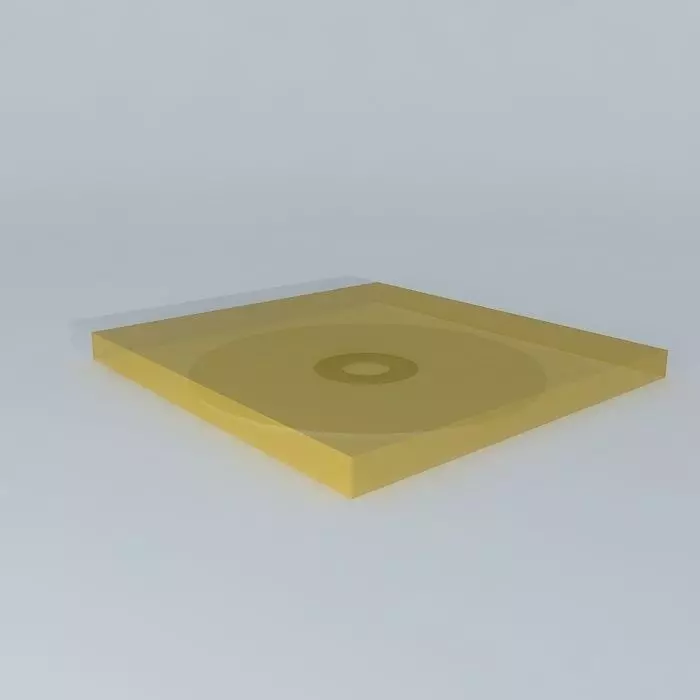 CD With cover Free 3D model_0