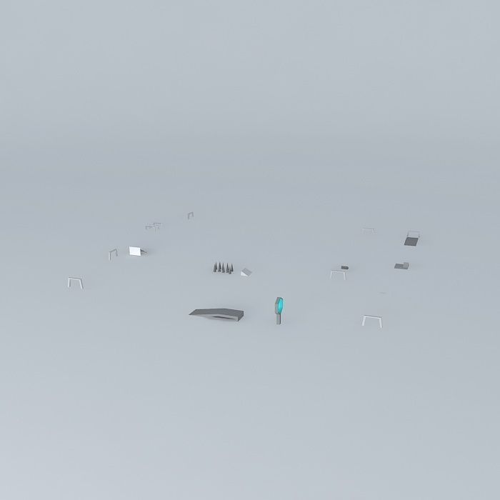 An example track Free 3D model_1