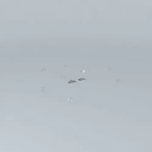 Racetrack park bench in snow park bench in snow park bench in... Free 3D model