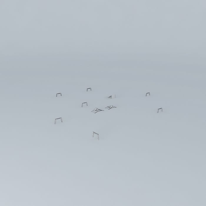 Racetrack park bench in snow park bench in snow park bench in... Free 3D model_3