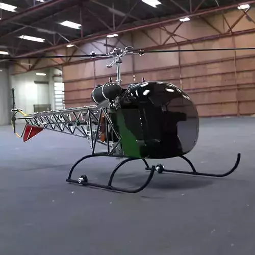 Bell 47G Helicopter