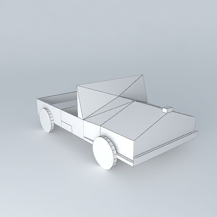 JEEP truck Free 3D model_4