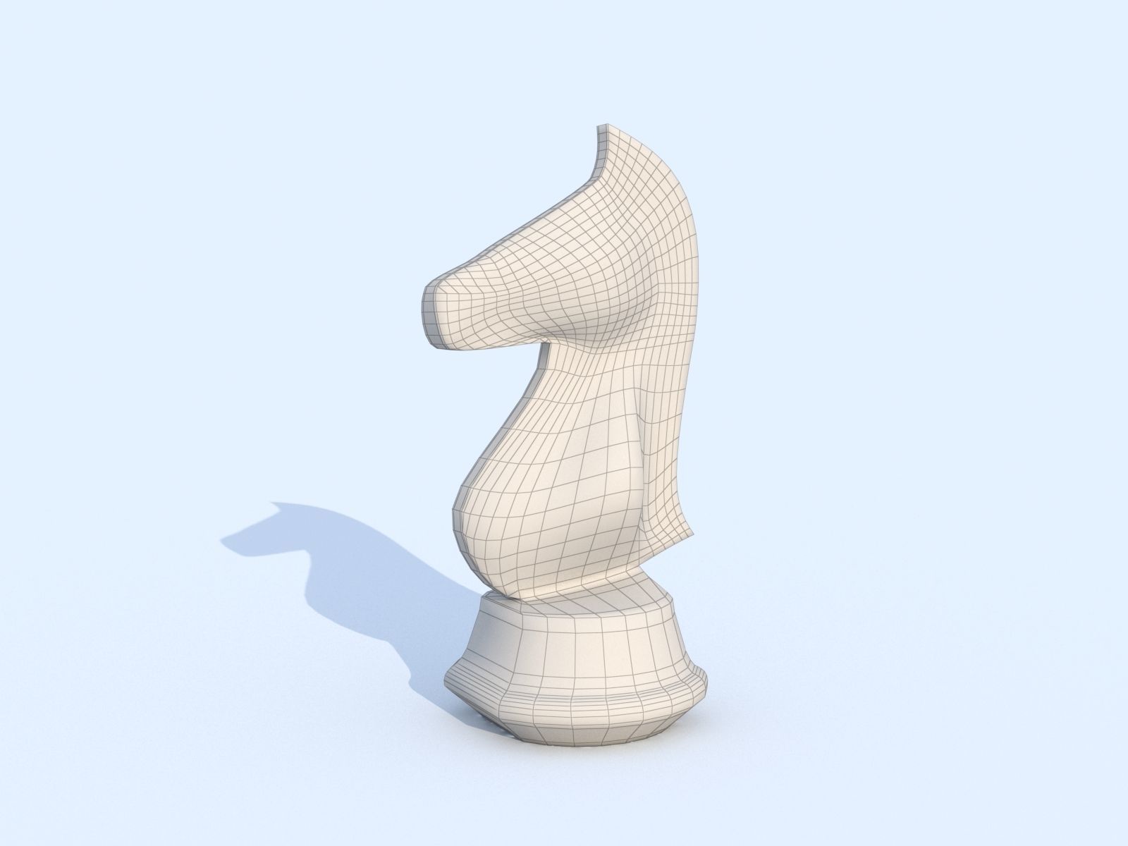 Bronze horse figurine 3D print model_3
