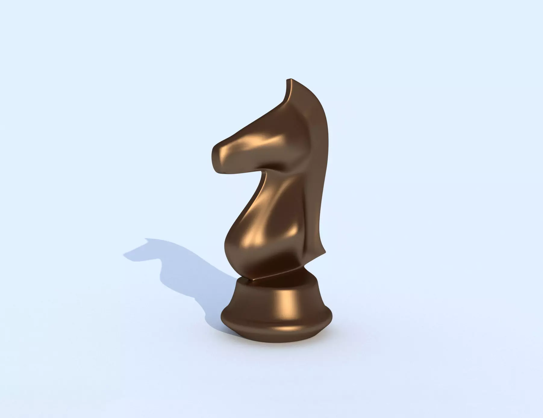Bronze horse figurine 3D print model_0