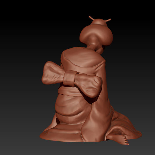 Sad Geisha 3D Sculpture 3D print model_14