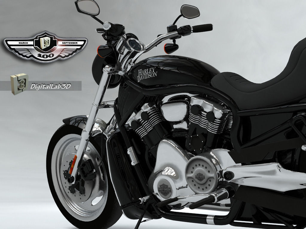 Harley Black Knight 3D model_3
