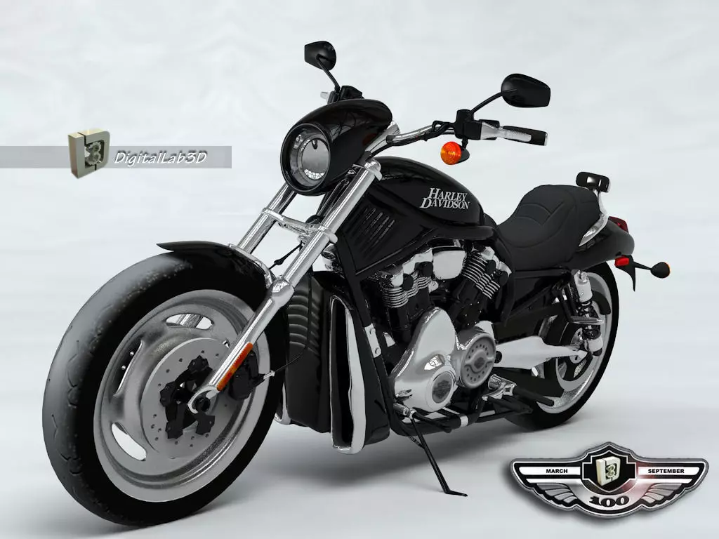 Harley Black Knight 3D model_0