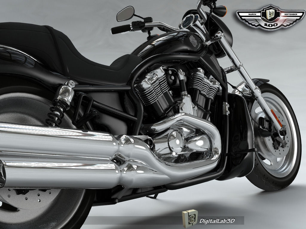 Harley Black Knight 3D model_5