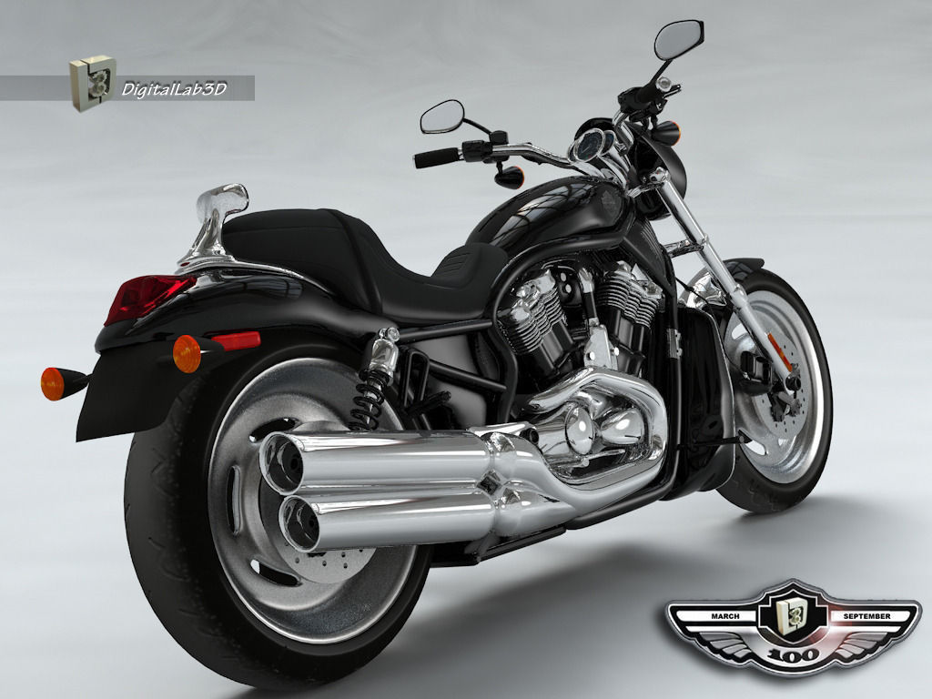 Harley Black Knight 3D model_7