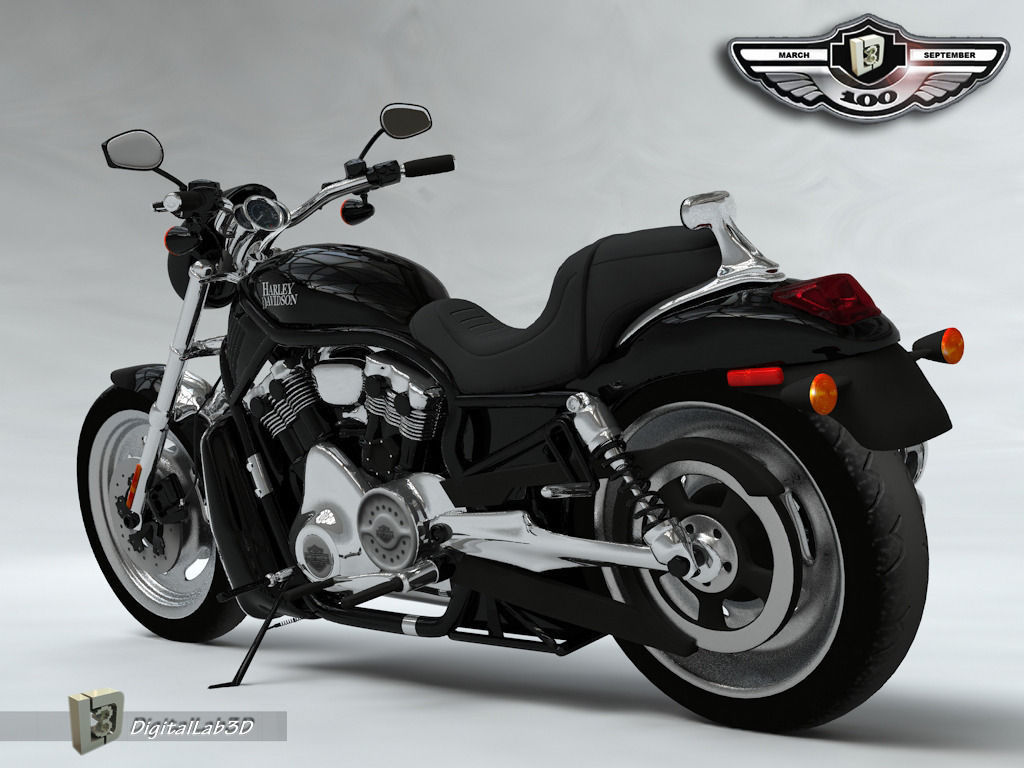 Harley Black Knight 3D model_2