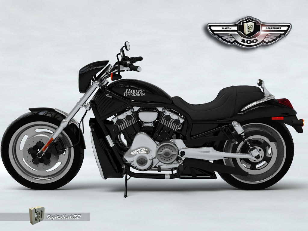 Harley Black Knight 3D model_6