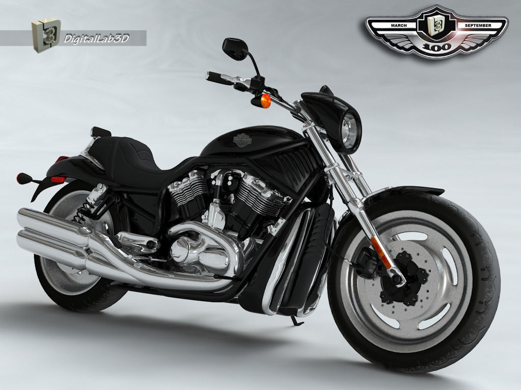 Harley Black Knight 3D model_4