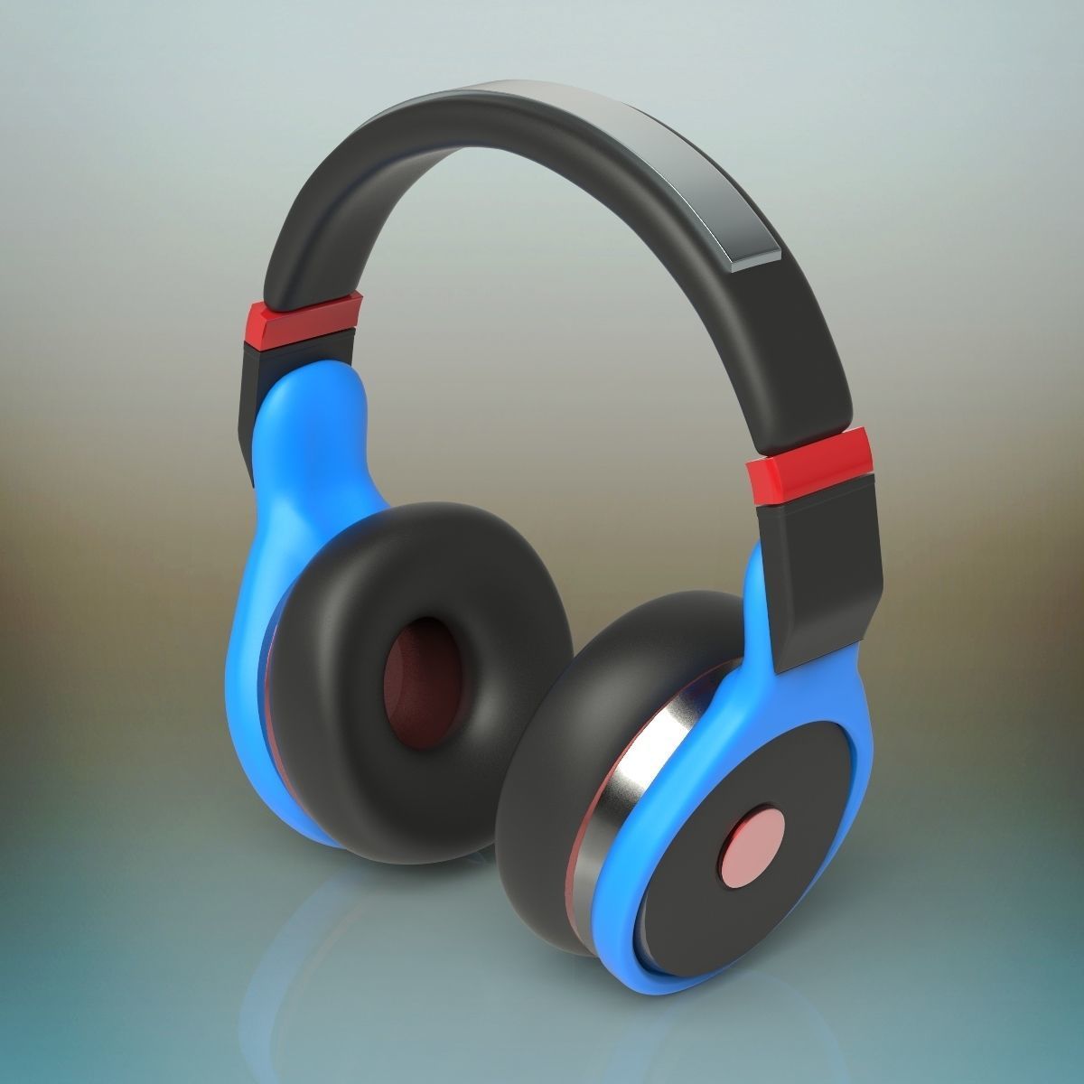 Headphone headphones 3D model_1