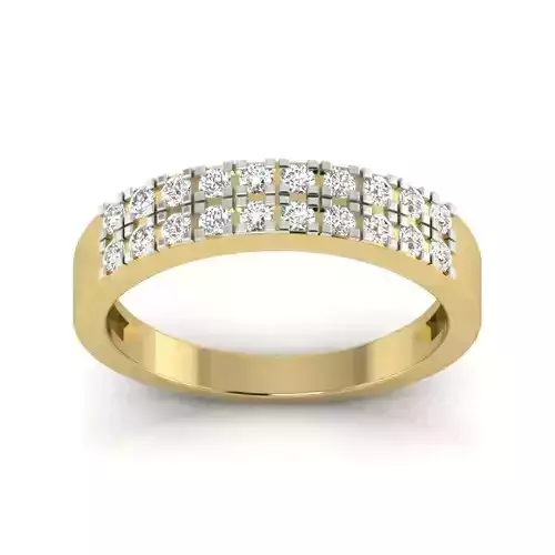 PR-013 diamond band gold 3D print model