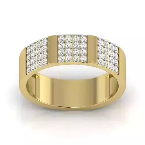 PR-003 gold band with diamonds