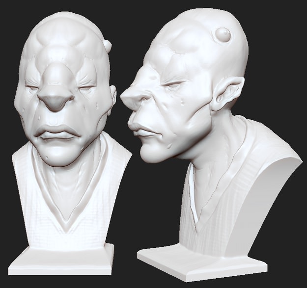 Malo Fan Art Bust Free 3D print model_1