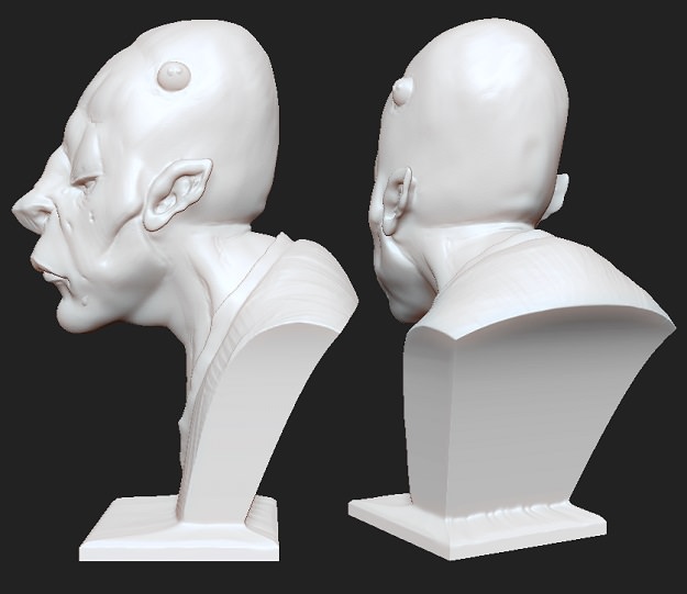 Malo Fan Art Bust Free 3D print model_2