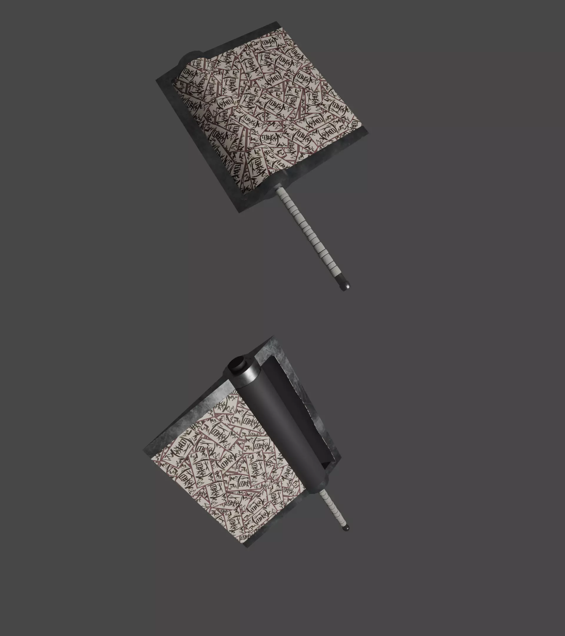7swords axe 3D model_0