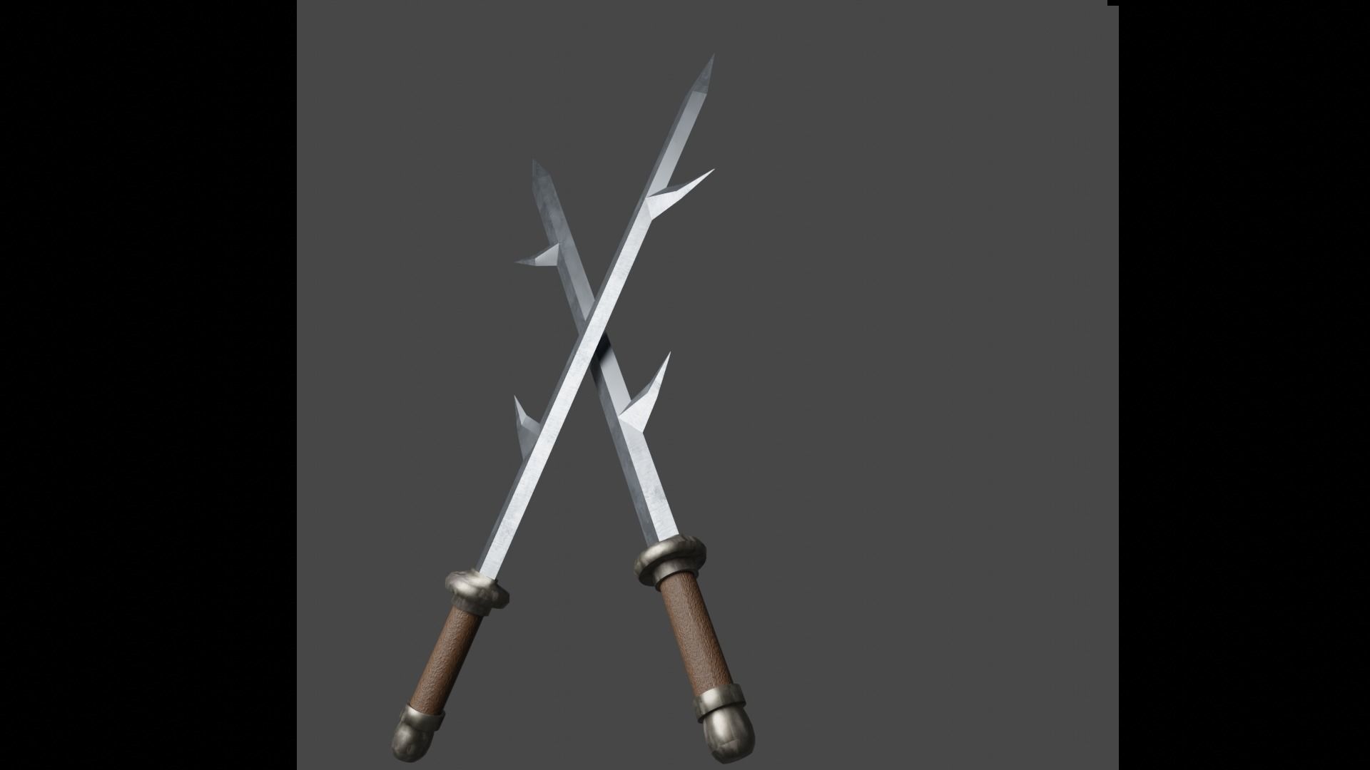 7swords axe 3D model_4