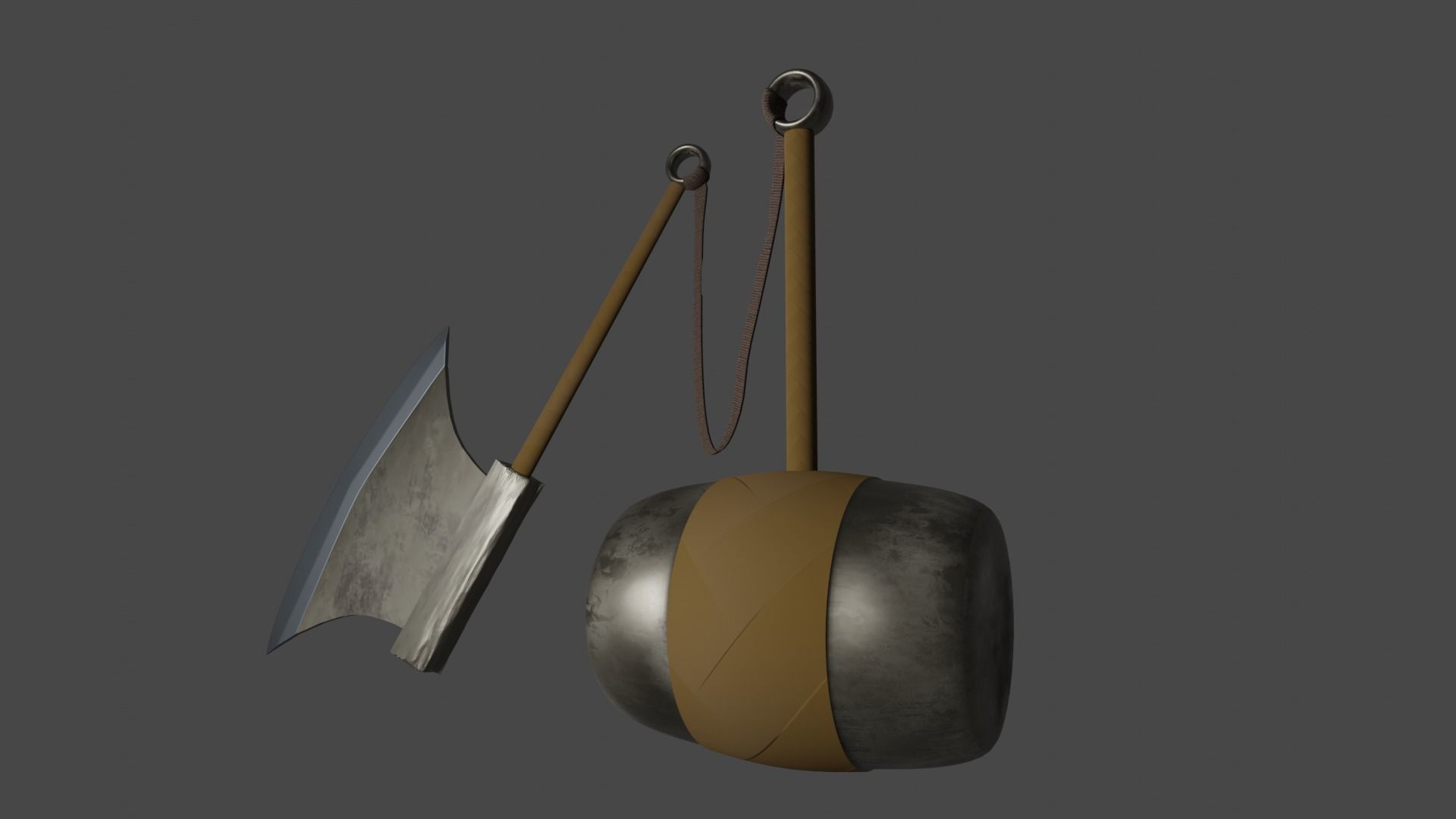 7swords axe 3D model_3