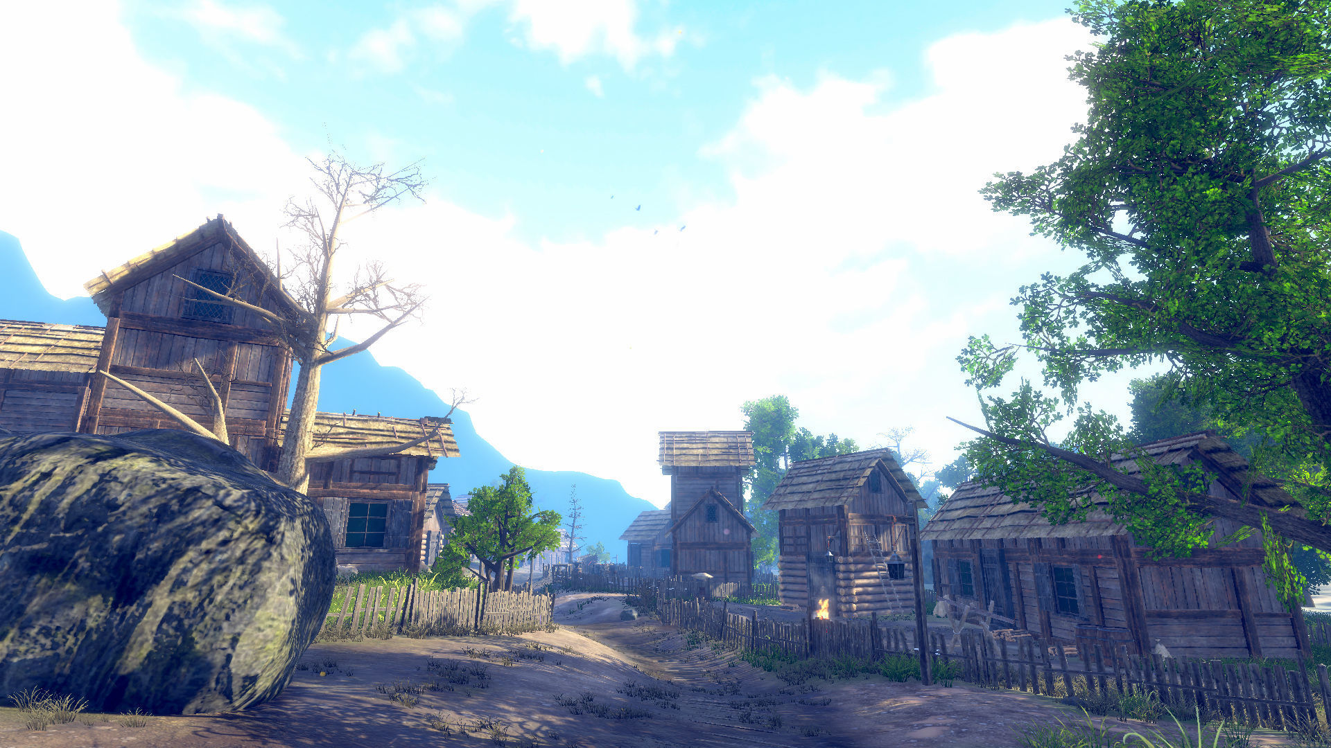 Medieval Village Environment Low-poly 3D model_18