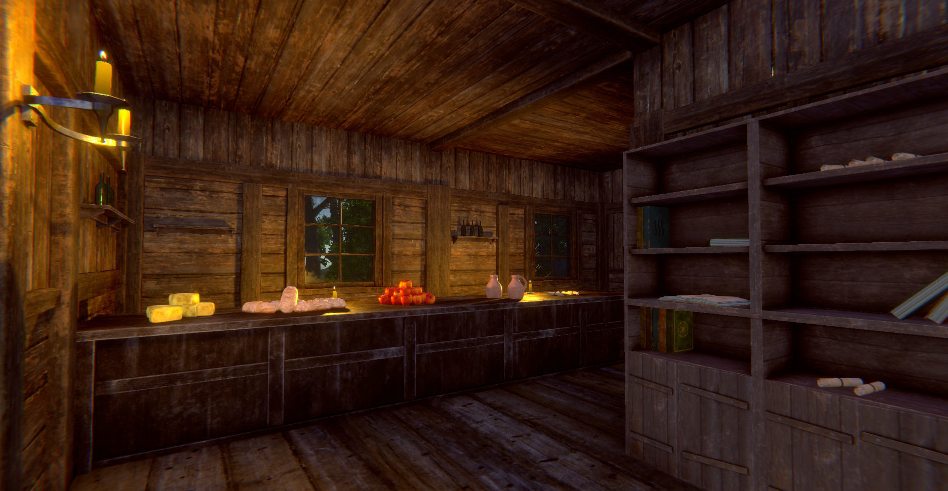 Medieval Village Environment Low-poly 3D model_46