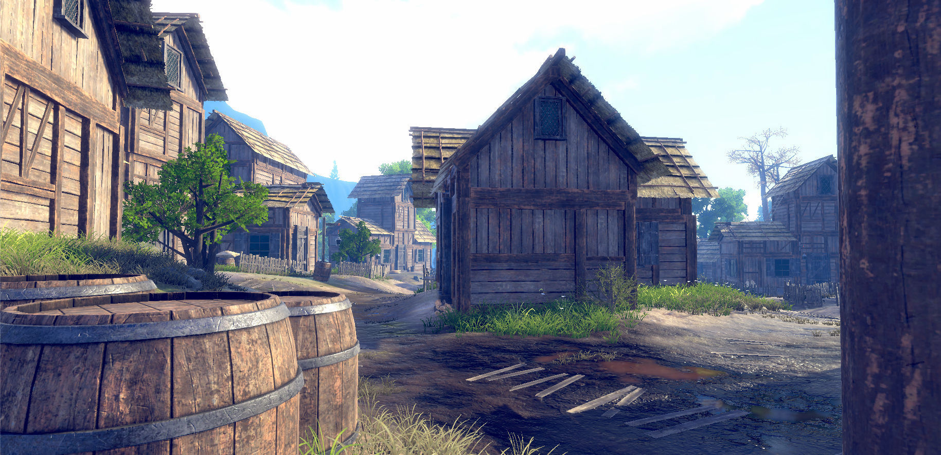 Medieval Village Environment Low-poly 3D model_19