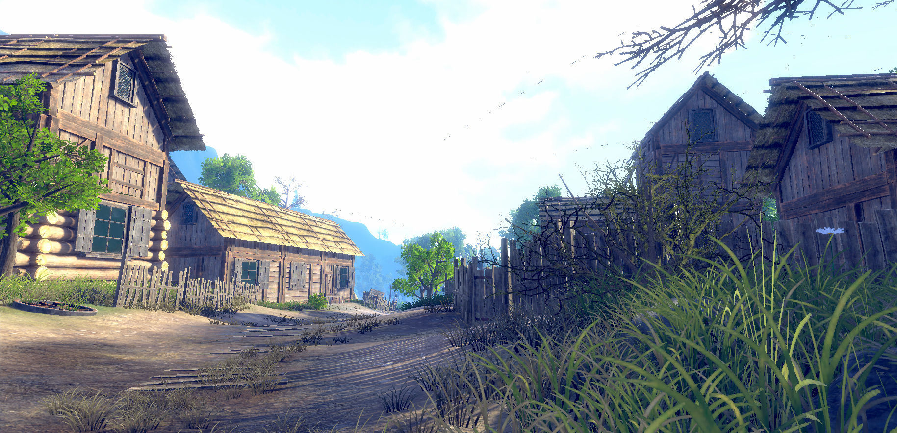 Medieval Village Environment Low-poly 3D model_20