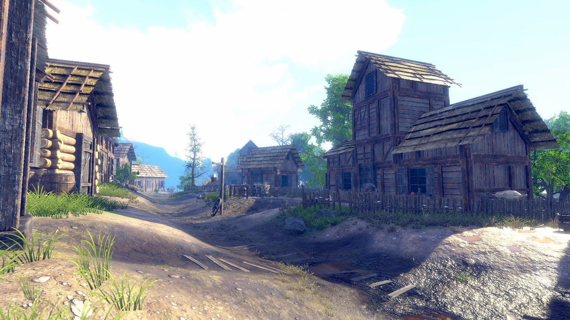 Medieval Village Environment Low-poly 3D model_3