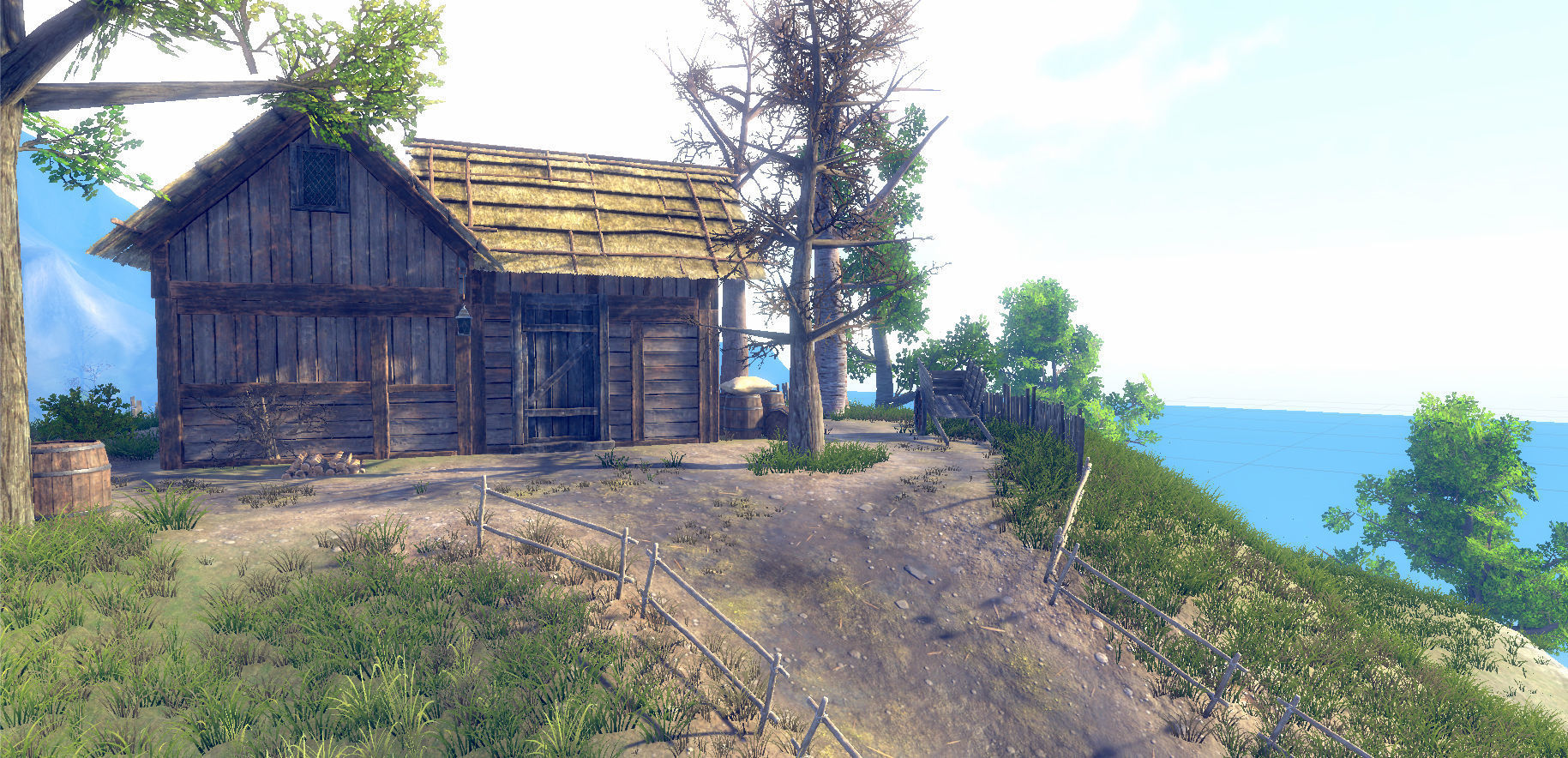 Medieval Village Environment Low-poly 3D model_23