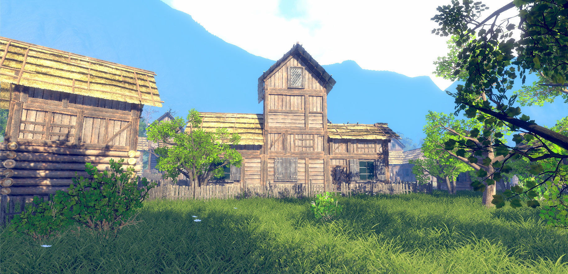 Medieval Village Environment Low-poly 3D model_22