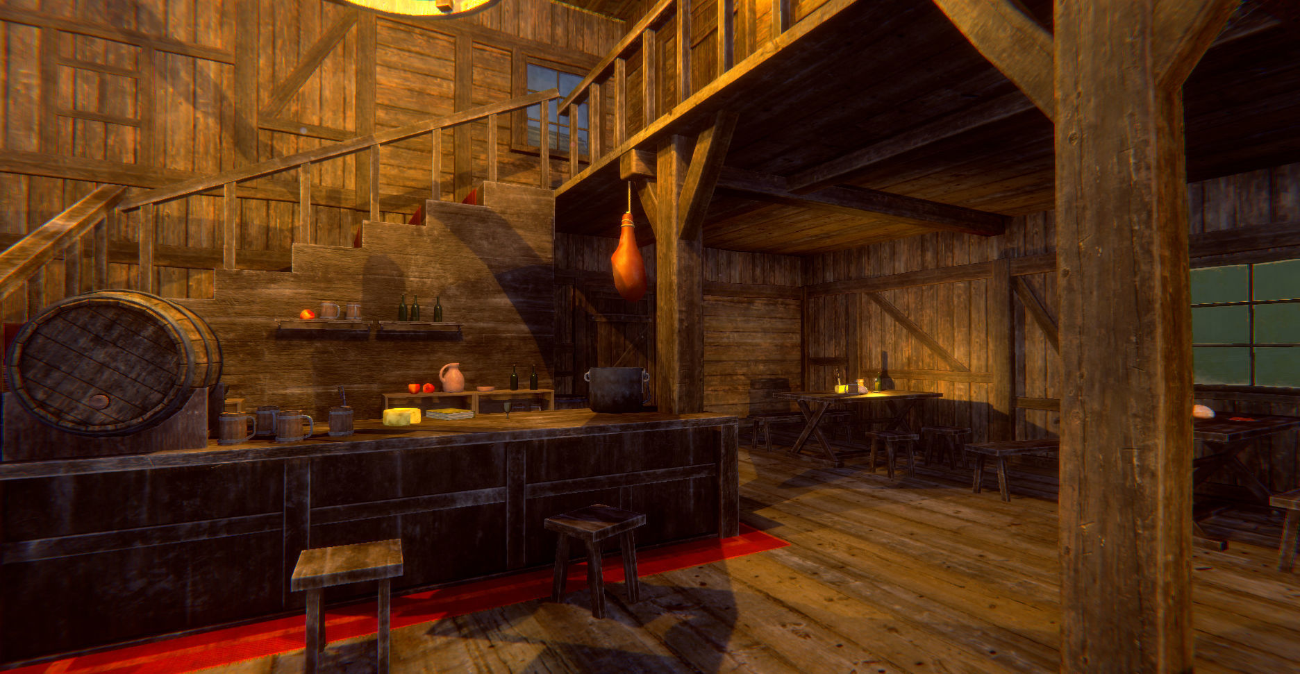 Medieval Village Environment Low-poly 3D model_40