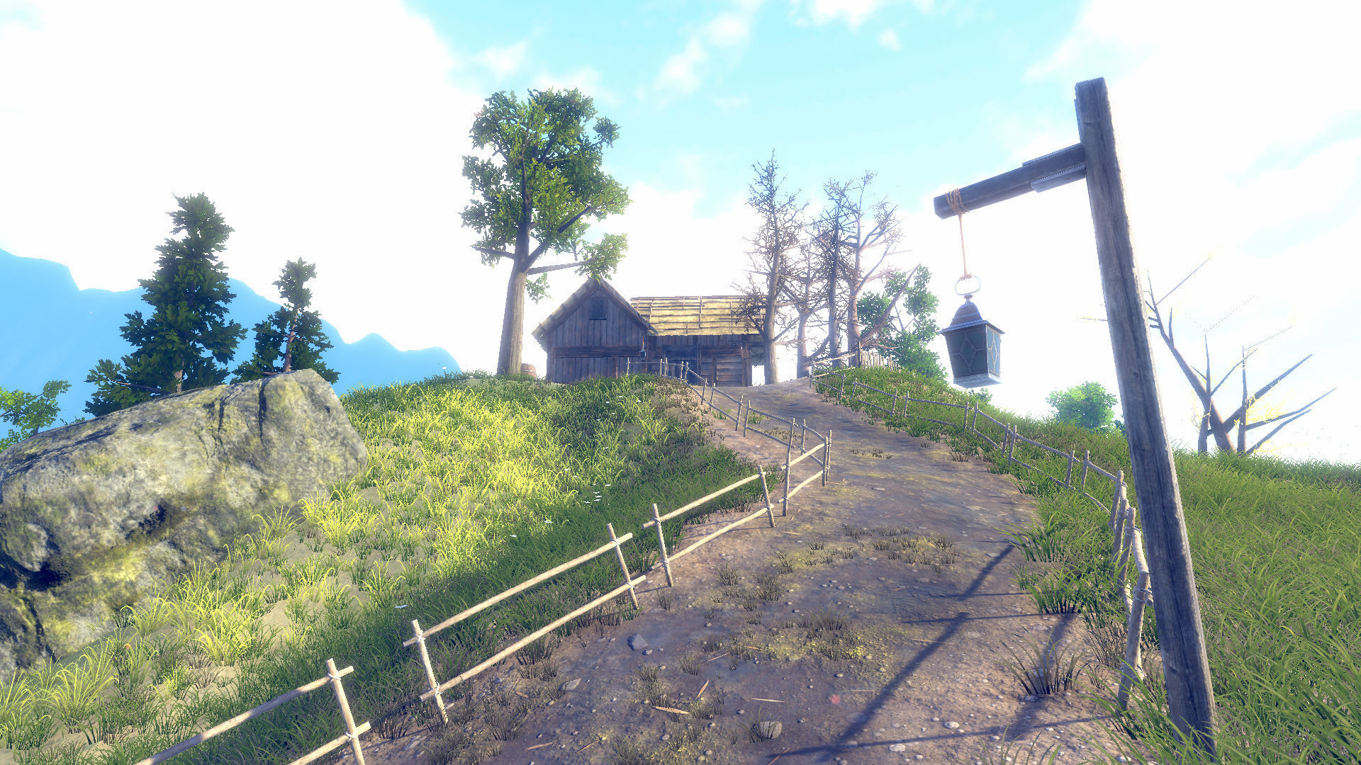 Medieval Village Environment Low-poly 3D model_9