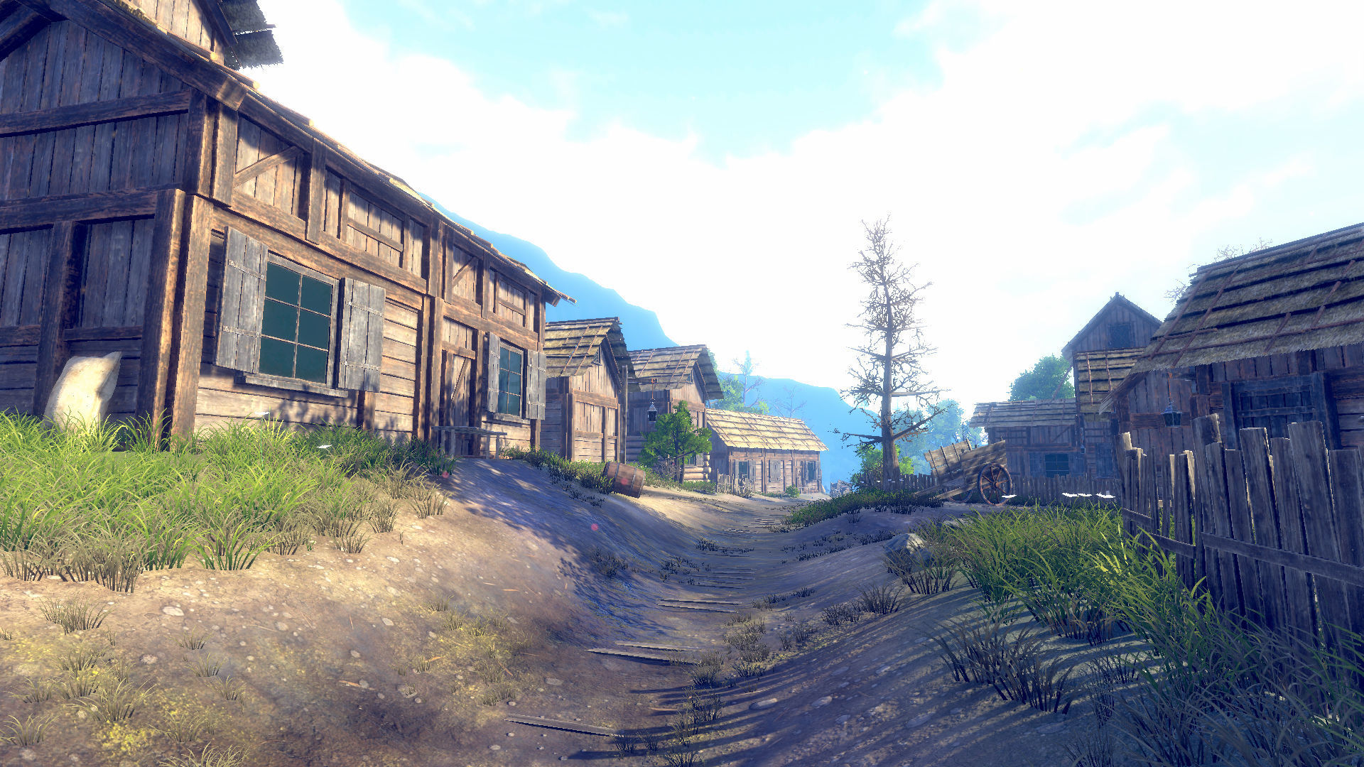 Medieval Village Environment Low-poly 3D model_4