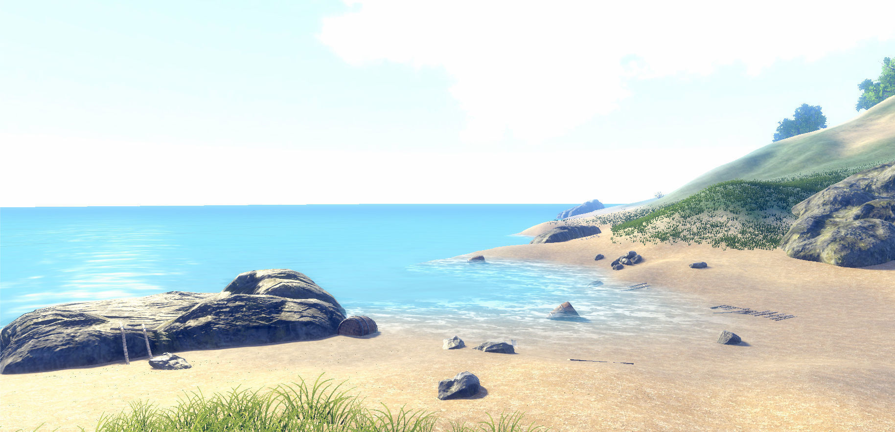 Medieval Village Environment Low-poly 3D model_26