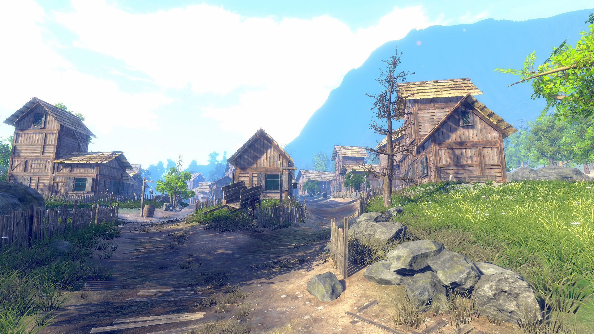 Medieval Village Environment Low-poly 3D model_6