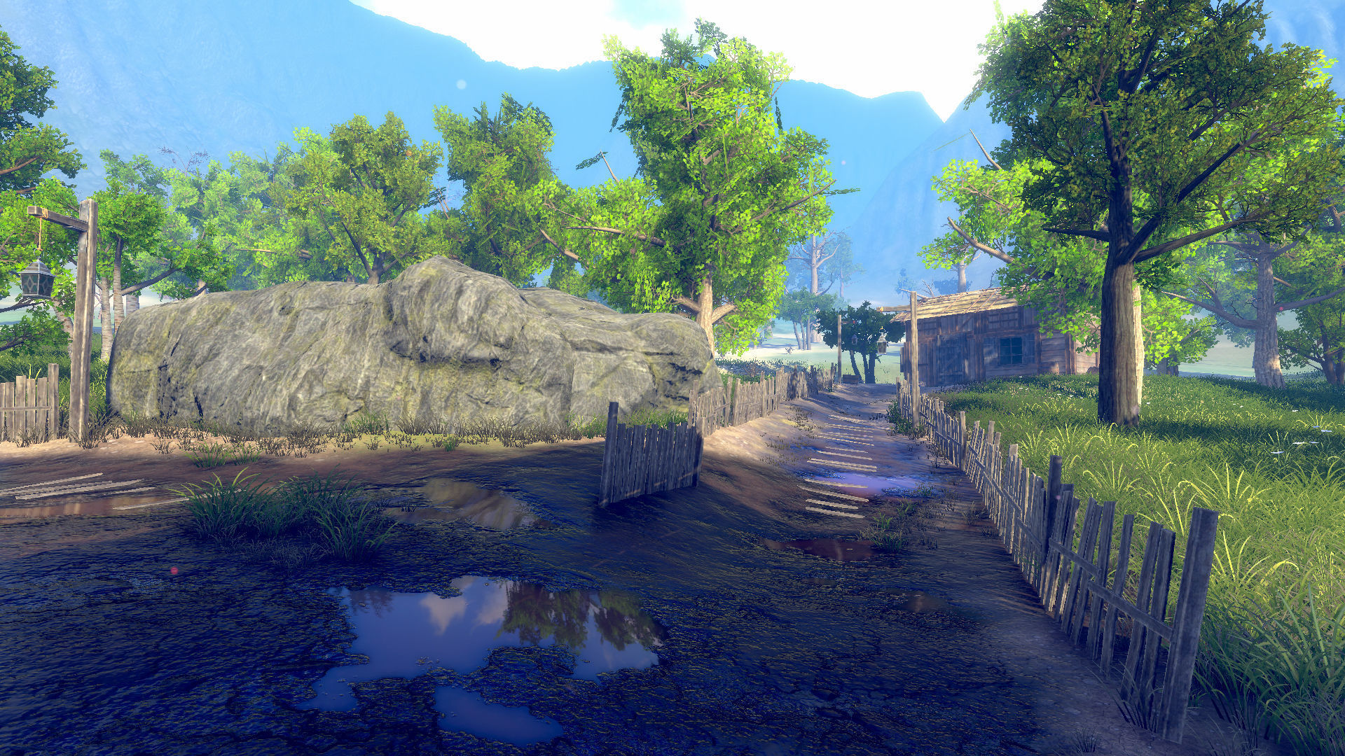 Medieval Village Environment Low-poly 3D model_7