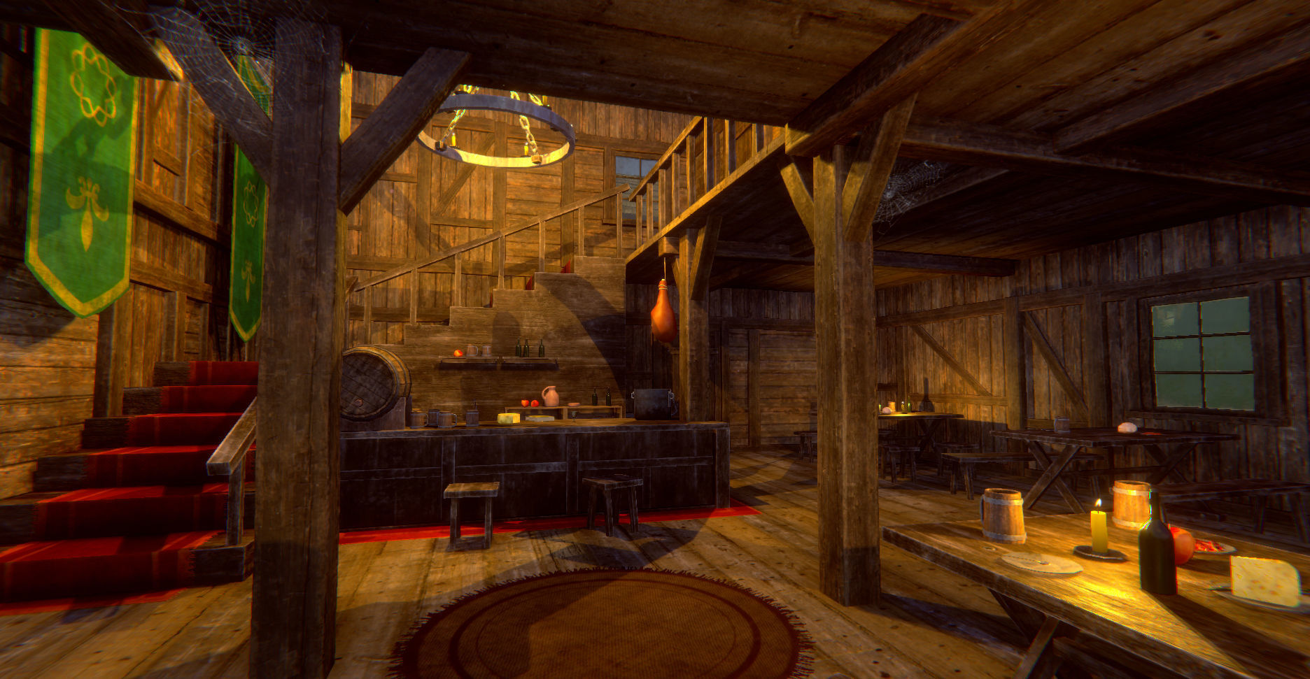 Medieval Village Environment Low-poly 3D model_47